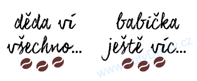 Hrnky DĚDA VÍ VŠECHNO - sada 2ks