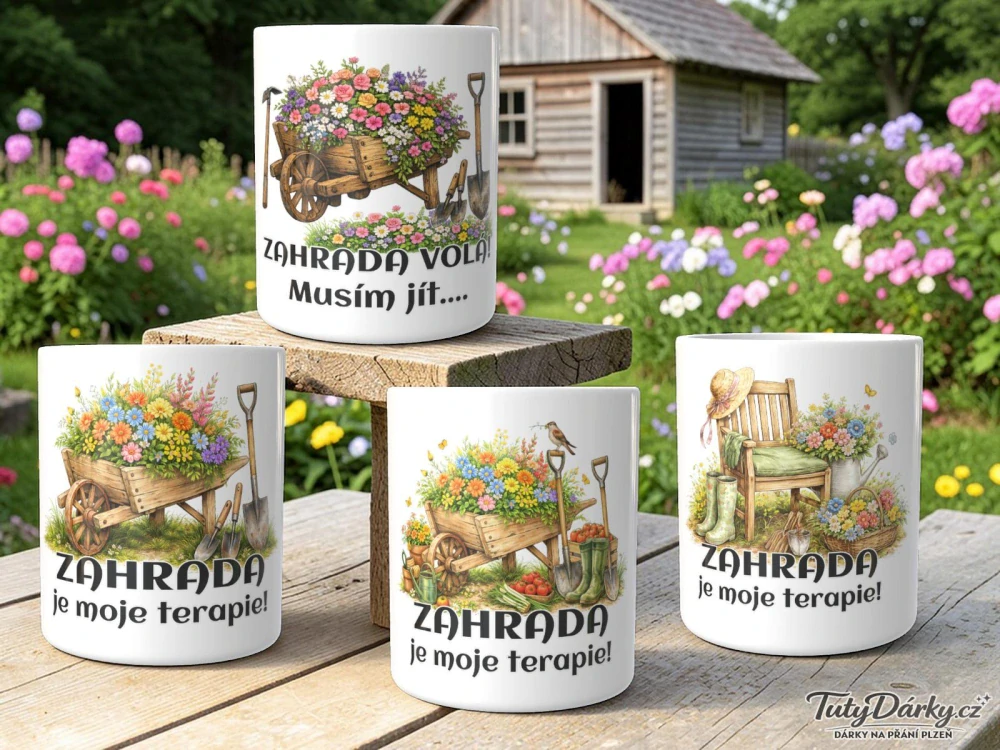 Hrnek - Zahrada je moje terapie