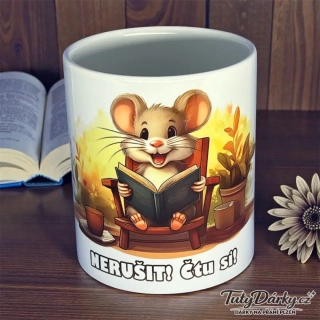 Hrnek - Nerušit! Čtu si! 