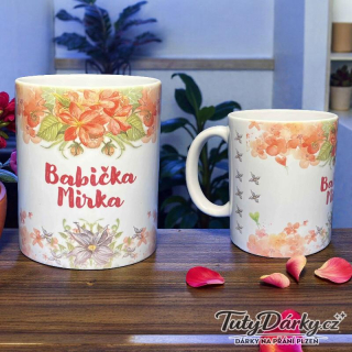 Hrnek se jménem na přání - retro