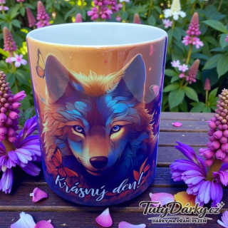Hrnek - Krásný den! (vlk)