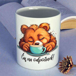 Hrnek - Čas na odpočinek (medvídek)