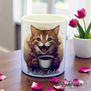 Hrnek - kočička - klídek, pohoda...