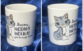 Hrnek - Jsem hodná holka... s kočičkou