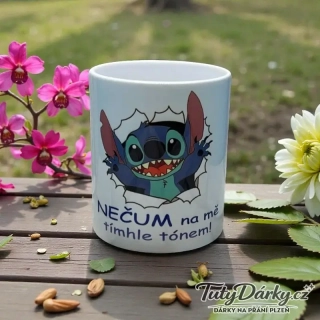 Hrnek - Nečum na mě tímhle tónem (Stitch)
