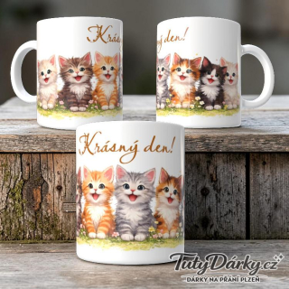 Hrnek - kočičky, koťata