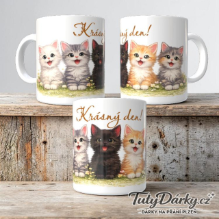 Hrnek - kočičky, koťata