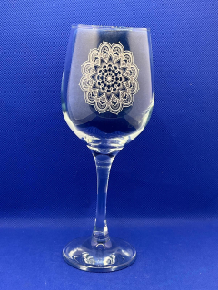 Sklenice na víno - Mandala